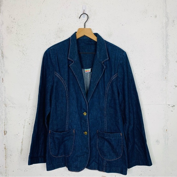 Wrangler Vintage Denim Button Jacket Blazer